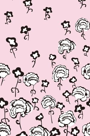 抽象花瓣印花华亿平台图片