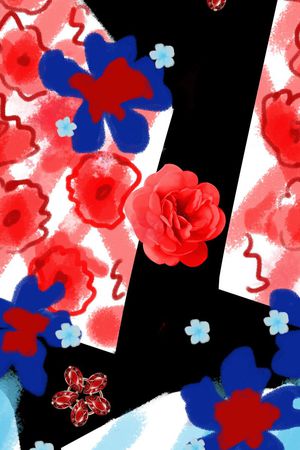 复古印花华亿平台图片