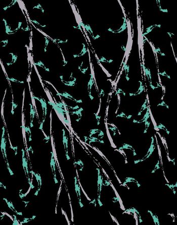 551465-原创手绘柳枝肌理图案