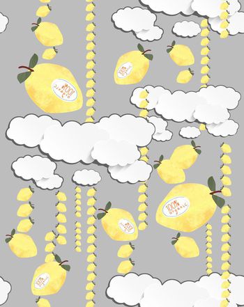 551525-清新创意水果云彩四方连续