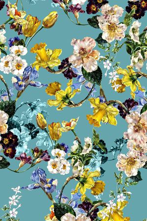 复古印花华亿平台图片