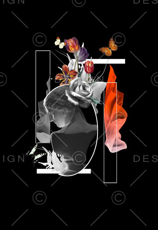 潮流时尚印花华亿平台图片