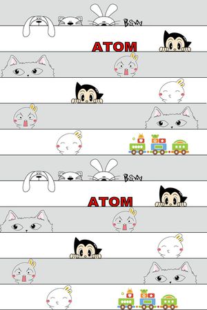 卡通图案印花华亿平台图片