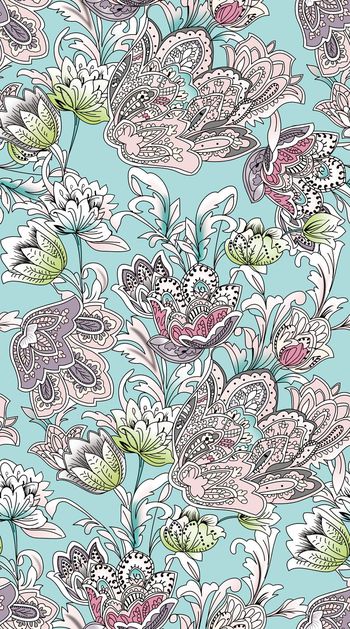 551644-时尚潮流手绘线条素雅花卉YC817