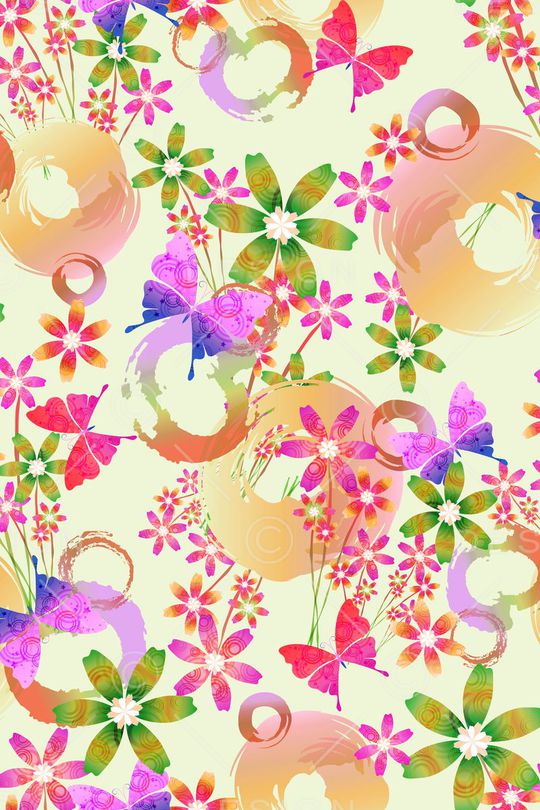 清新印花华亿平台图片