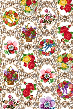 复古印花华亿平台图片