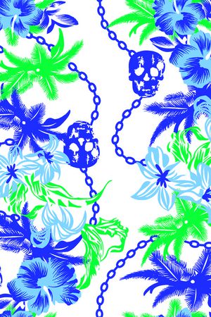 骷髅印花华亿平台图片