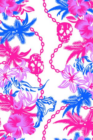 骷髅印花华亿平台图片