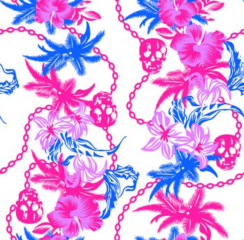 551739-骷髅头花叶