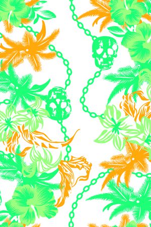 骷髅印花华亿平台图片