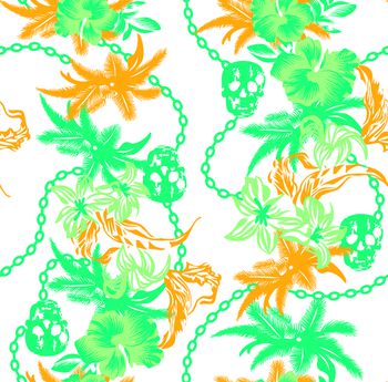 551740-骷髅头花叶