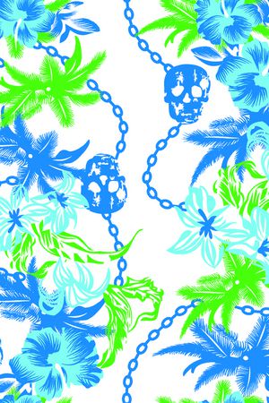 骷髅印花华亿平台图片