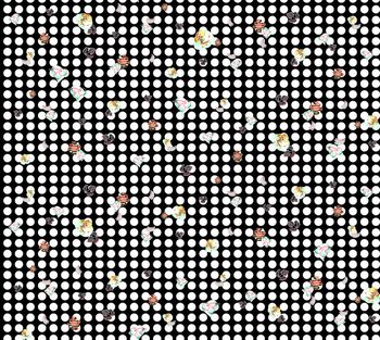 551791-抽象几何大波点花卉