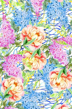 绣球花印花华亿平台图片