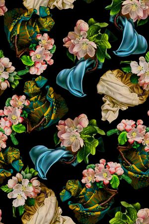 复古印花华亿平台图片