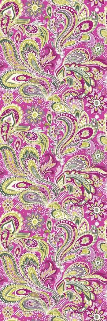 551873-时尚潮流手绘油画花卉腰果火腿纹印花