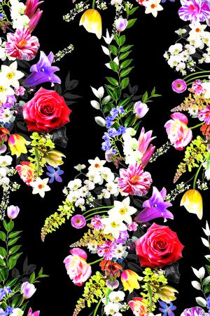 原创花卉印花华亿平台图片