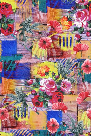 抽喜几何印花华亿平台图片