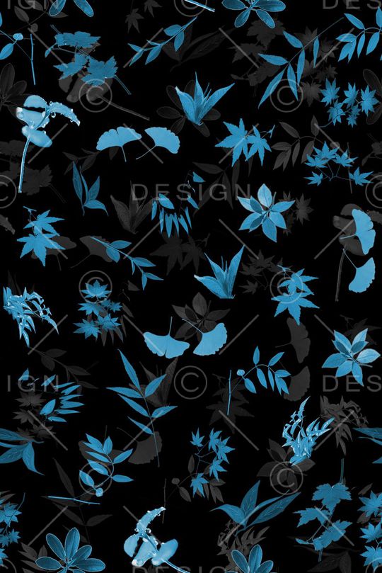 时尚田园风 落叶 服装印花华亿平台图片