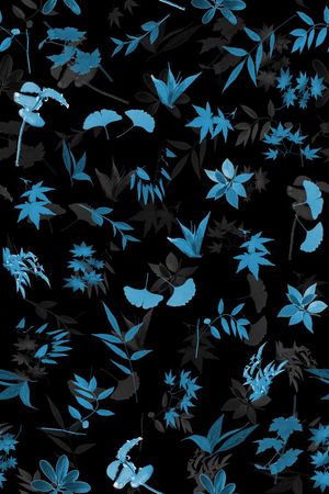 时尚田园风 落叶 服装印花华亿平台图片