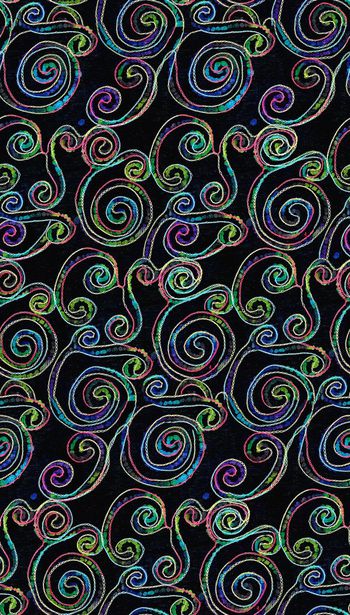 552047-复古 多彩锁链图 几何 服装 家纺