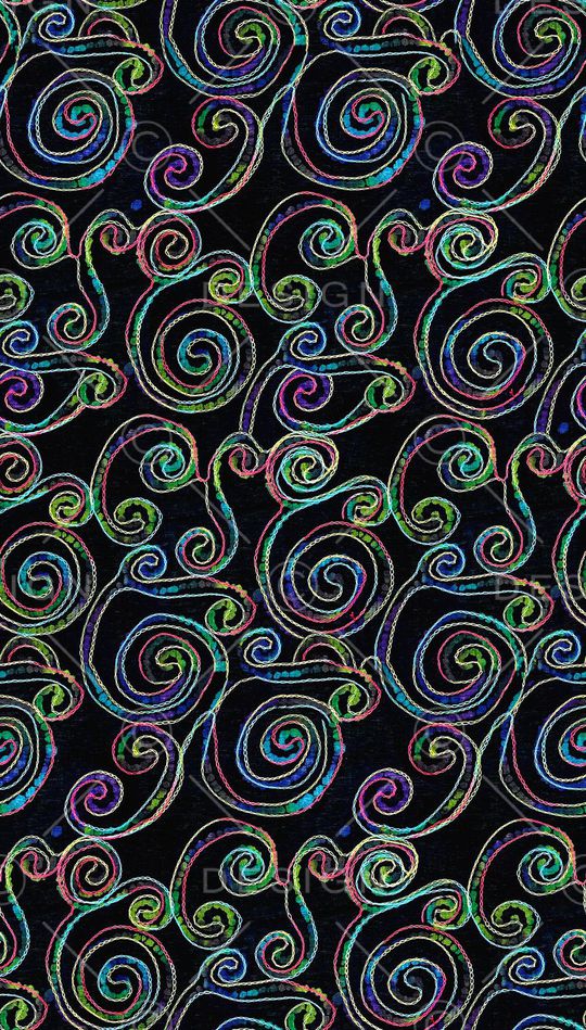 多彩锁链印花华亿平台图片