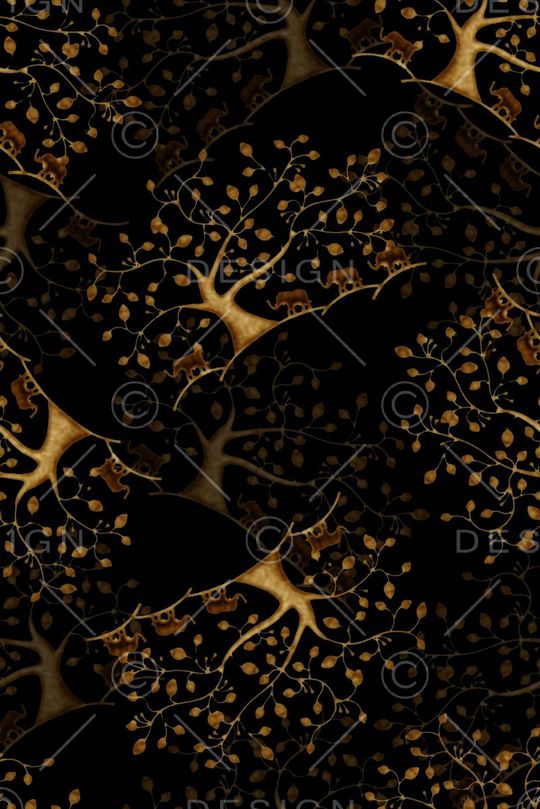 抽象男装图案印花华亿平台图片