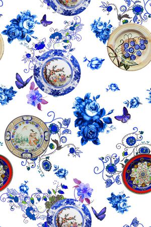 中国风印花华亿平台图片