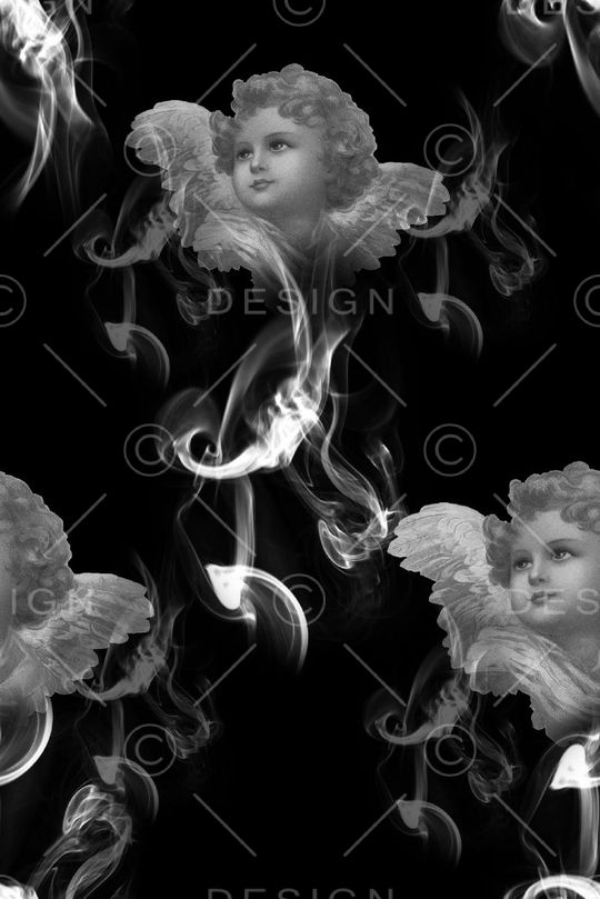 抽象男装图案印花华亿平台图片