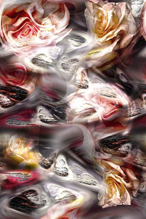 抽象印花华亿平台图片