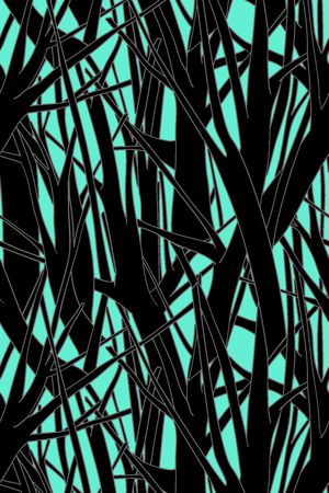 抽象男装图案印花华亿平台图片