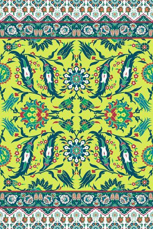 花草纹饰印花华亿平台图片