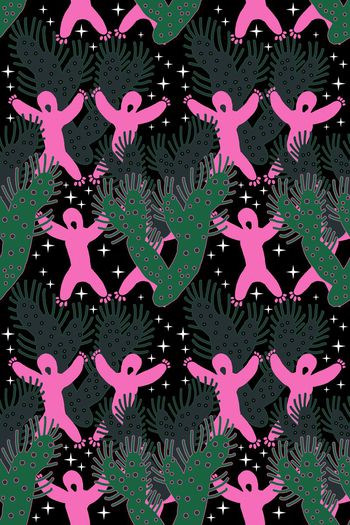 552224-花艺坊手绘原创土著装饰图案