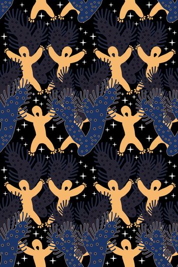 552227-花艺坊手绘原创土著装饰图案