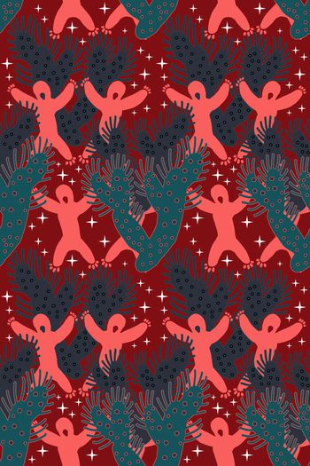 552230-花艺坊手绘原创土著装饰图案