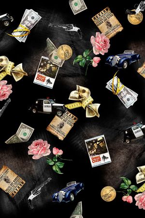 复古花卉印花华亿平台图片