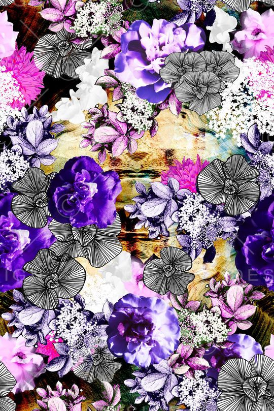 抽象炫彩印花华亿平台图片