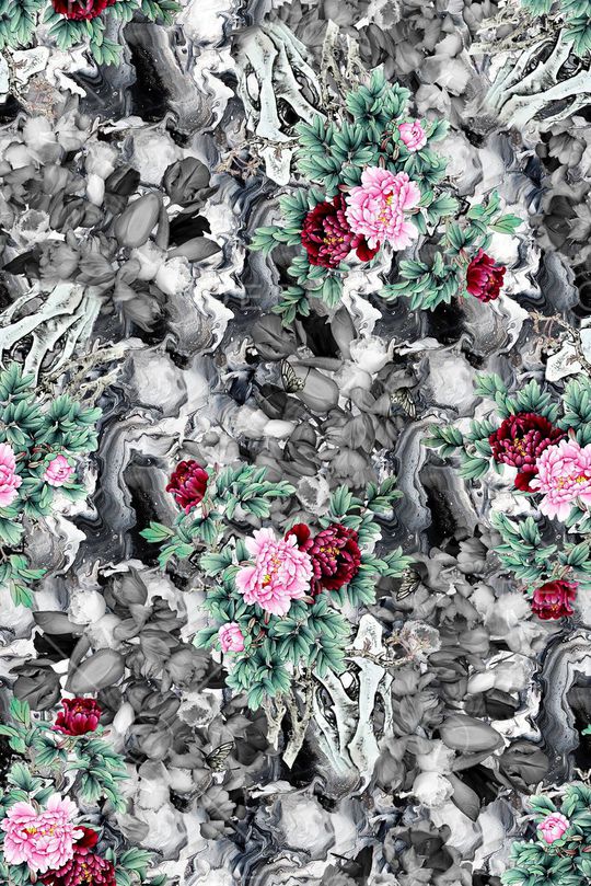 流行时尚中国风印花华亿平台图片