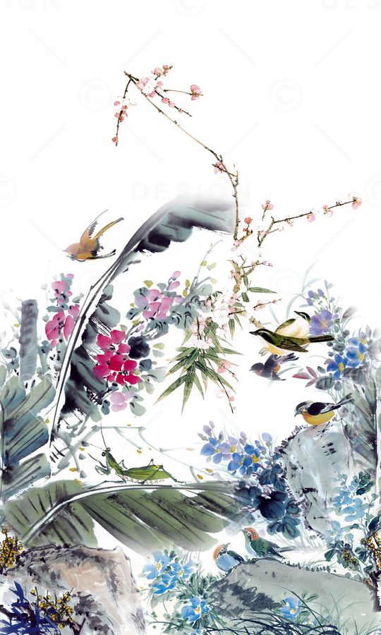 国画绘画印花华亿平台图片