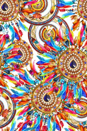 部落风情印花华亿平台图片