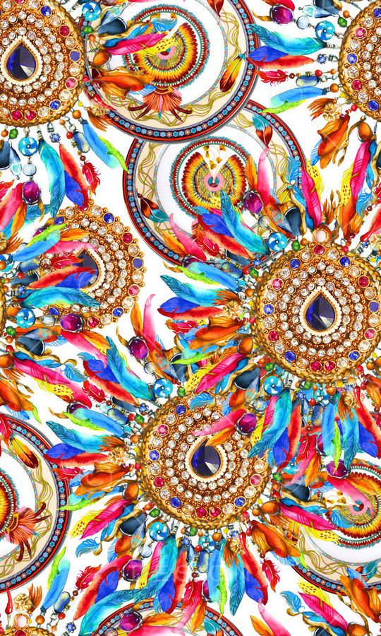 部落风情印花华亿平台图片