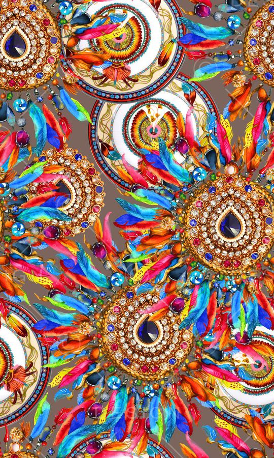 部落风情印花华亿平台图片