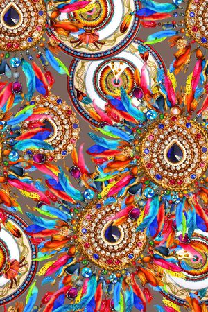 部落风情印花华亿平台图片