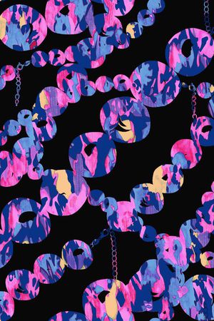 黑色印花华亿平台图片