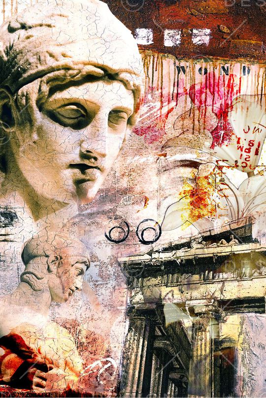 抽象男装定位图案   男士T恤印花华亿平台图片