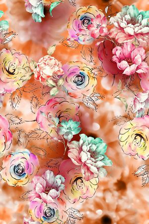 大气抽象印花华亿平台图片