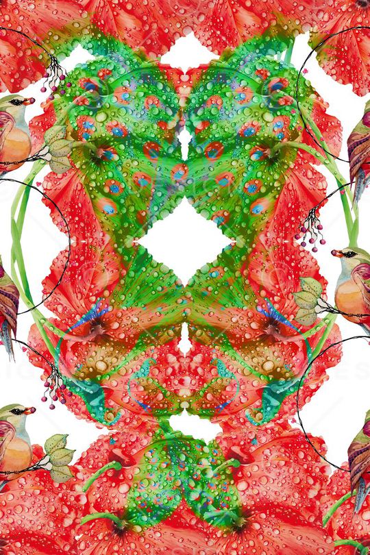 创意服装面料印花华亿平台图片