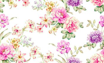 552687-传统花卉花朵 牡丹百合红杏