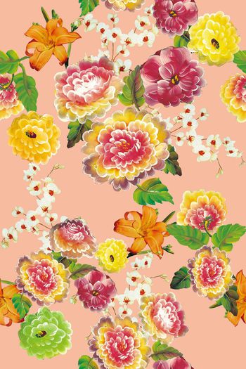 552702-原创时尚潮流手绘油画画笔花卉印花Y