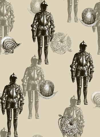 552753-复古守位兵男装图案